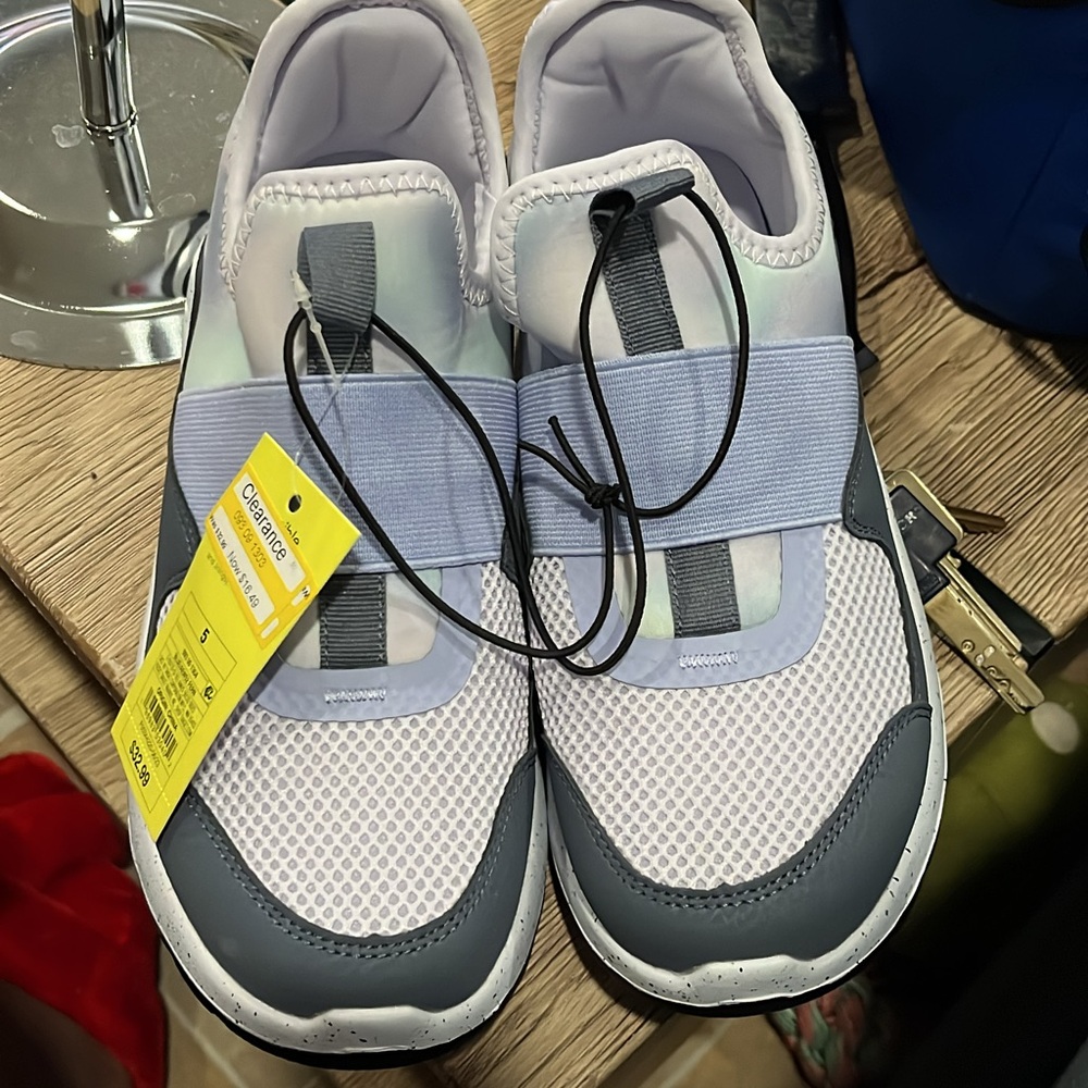 Kids' Grey and White Sneakers